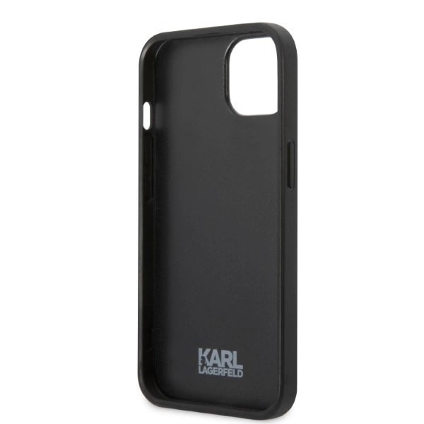 KARL LAGERFELD MONOGRAM IKONIK PATCH COVER TIL IPHONE 13 PRO / IPHONE 13 - SORT