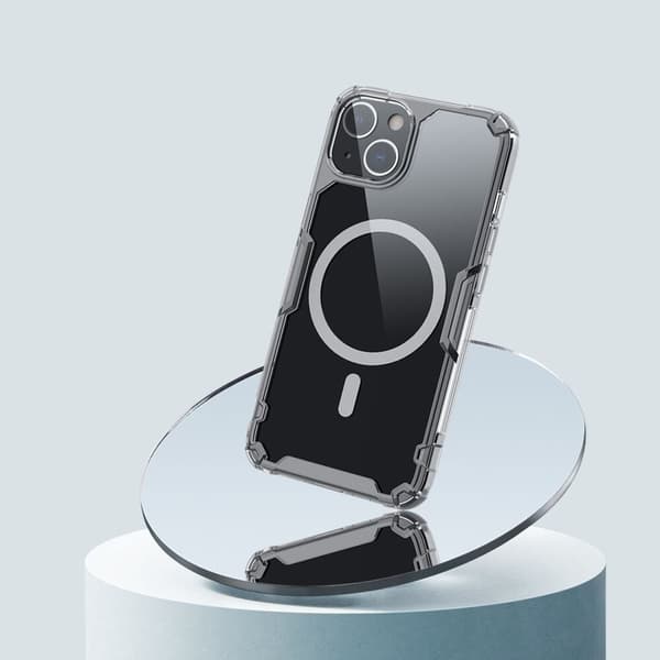 NILLKIN CASE MED MAGSAFE TIL IPHONE 14+ TRANSPARENT