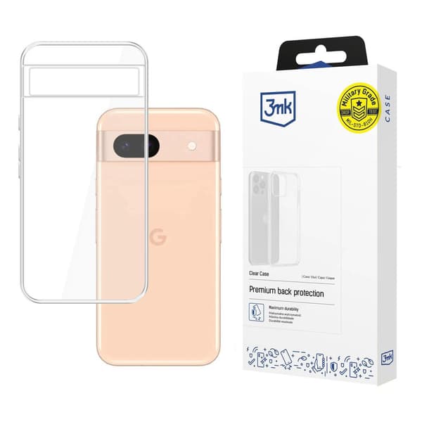 GOOGLE PIXEL 8A 5G - 3MK CLEAR CASE Transparent
