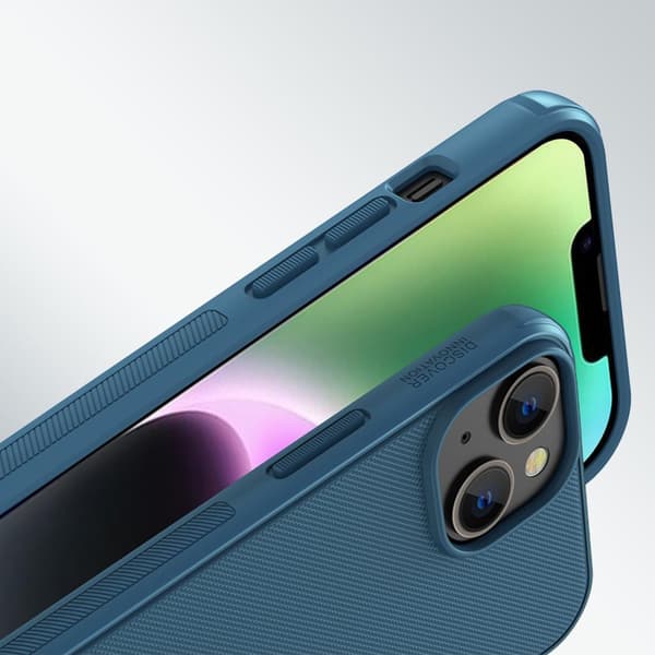 NILLKIN CASE MED MAGSAFE TIL IPHONE 14 PLUS BLÅ