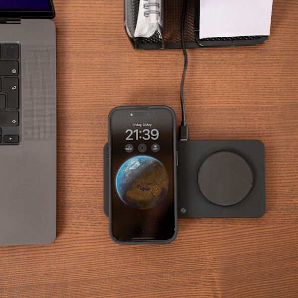 Spacecase Magcharge Wm3B Induktiv Laddare För Telefon 10W Svart