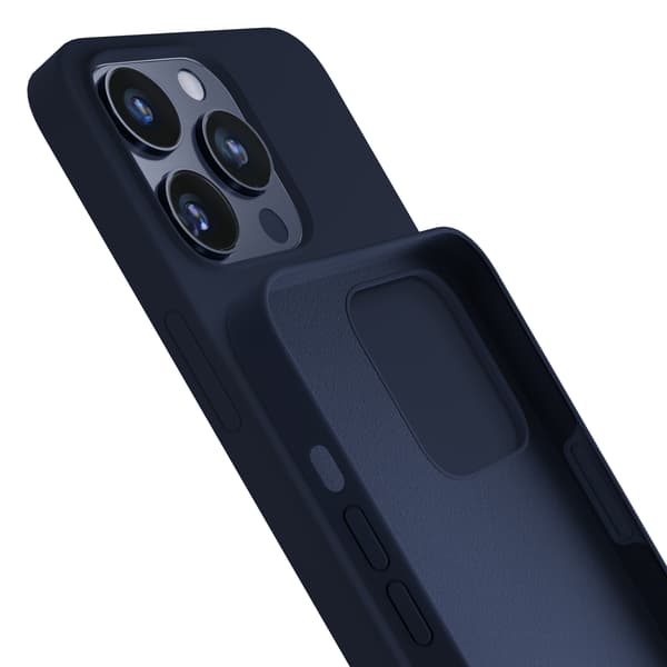 APPLE IPHONE 15 PRO - 3MK SILICONE CASE DARK NAVY