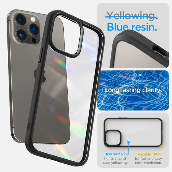 SPIGEN ULTRA HYBRID IPHONE 14 PRO MAT SORT