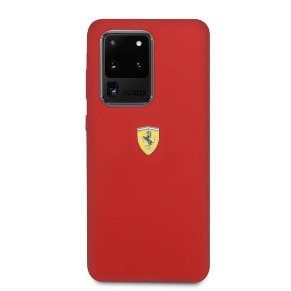 FERRARI SILIKONE ETUI TIL SAMSUNG GALAXY S20 ULTRA - RØD