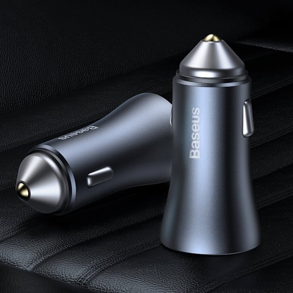 BASEUS USB-LADER TYPE C 40 W USB TYPE C KABEL GRÅ