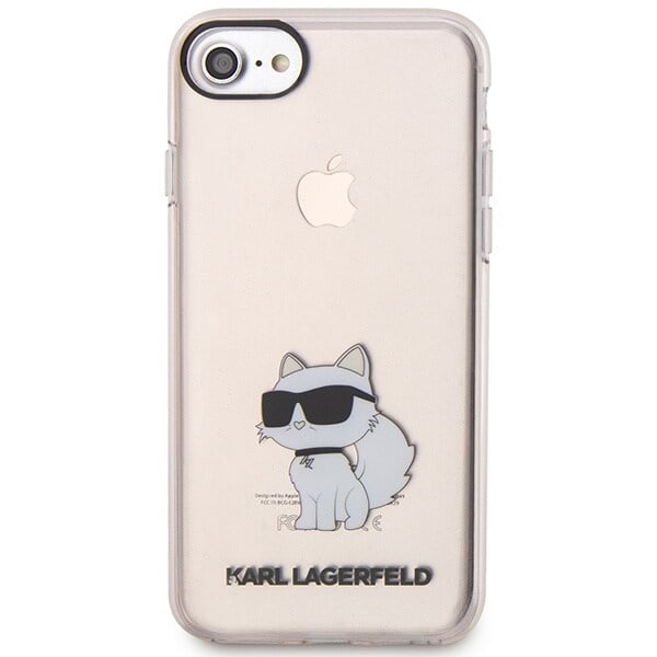 Karl Lagerfeld KLHCI8HNCHTCP-deksel iPhone 7/8/ SE 2020 / SE 2022 - rosa Ikonik Choupette