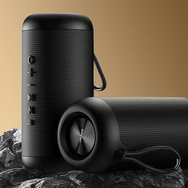 USAMS YX Series Bluetooth 5.0 10W bärbar trådlös utomhushögtalare YX8YG01 (US-YX008)