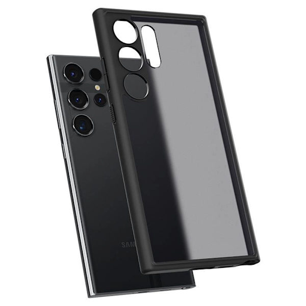SPIGEN ULTRA HYBRID COVER TIL SAMSUNG GALAXY S24 ULTRA - GENNEMSIGTIG OG SORT