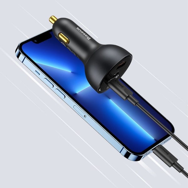 Baseus rask USB / USB Type C billader 160W PPS Quick Charge 5 PD grå (TZCCZM-0G)