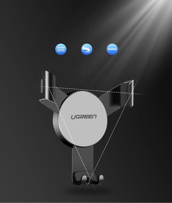 UGREEN GRAVITY BIL LUFTVENTIL HOLDER GRÅ (50564)