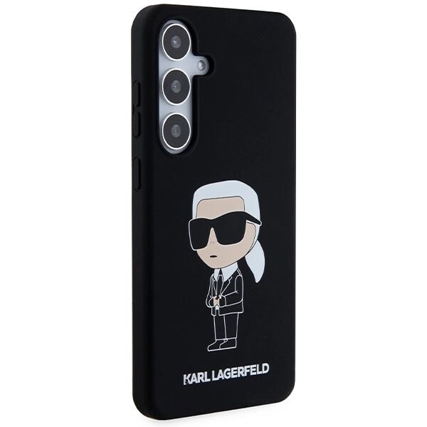 KARL LAGERFELD SILIKONE IKONIK ETUI TIL SAMSUNG GALAXY S24+ - SORT