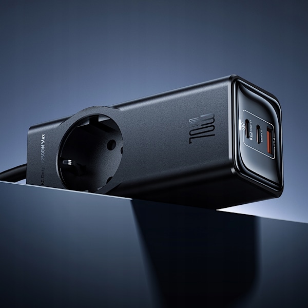 MCDODO STRÖMFÖRSÖRJNING LIST GAN 1XUSB 2XUSB-C 1XAC 70W