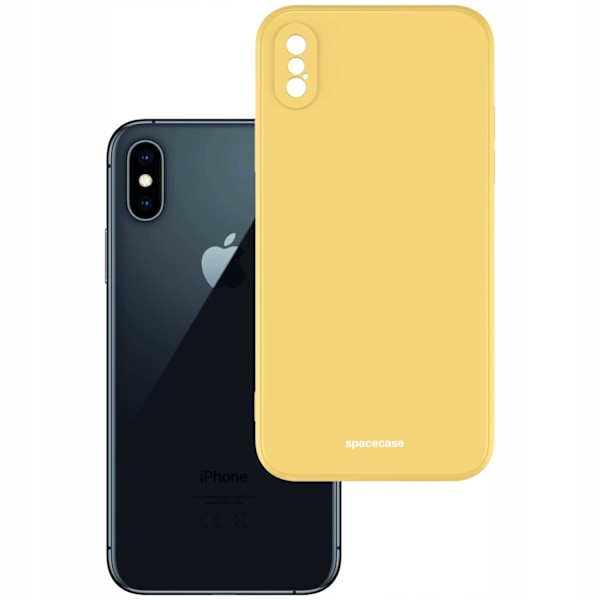 Spacecase Silikonfodral För Iphone X Xs Gul Skydd