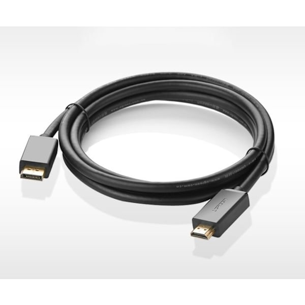 Grønn enveis DisplayPort til HDMI-kabel 4K 30 Hz 32 AWG 1,5 m Svart (DP101 10239)