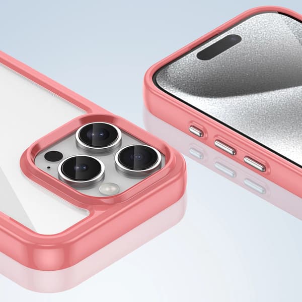 OUTER SPACE COVER MED GELRAMME TIL IPHONE 16 PRO MAX - RØD