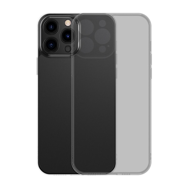 Baseus Frosted Glass Deksel for iPhone 13 Pro stive deksler med gelramme svart (ARWS000401)