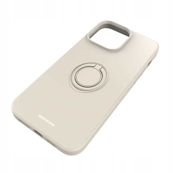 Spacecase Silikon Ringfodral För Iphone 14 Pro Max Bone Case Cover
