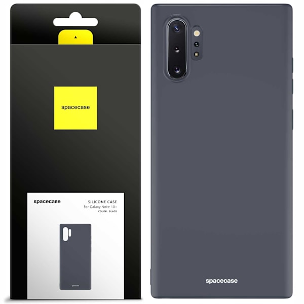Spacecase Silikonecase För Samsung Galaxy Note 10+ Svart