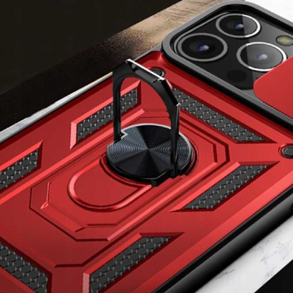 Spacecase Camring Iphone 14 Pro Rött Fodral Skydd