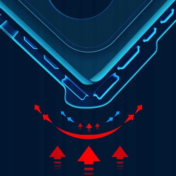 Rymdfodral För Samsung Galaxy S9+ Luftring Röd