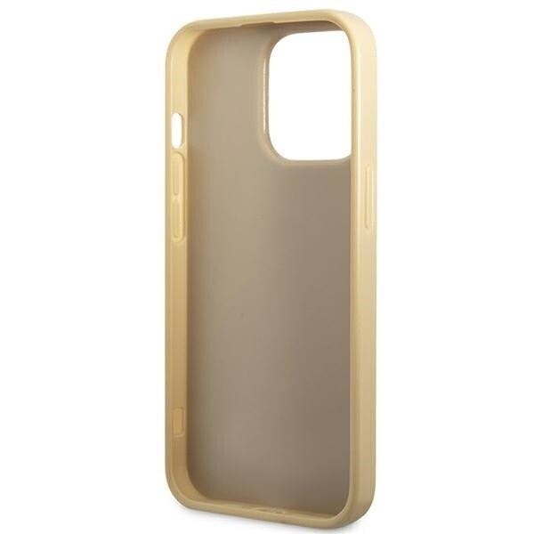 GUESS GUHCP14LHGGSHD IPHONE 14 PRO 6.1 GULD/GULD HÅRDT ETUI GLITTER SCRIPT