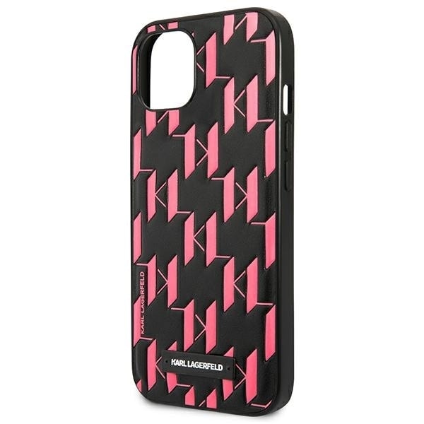 Karl Lagerfeld KLHCP13MMNMP1P iPhone 13/14/15 6.1" hårdfodral rosa/rosa monogramplakett