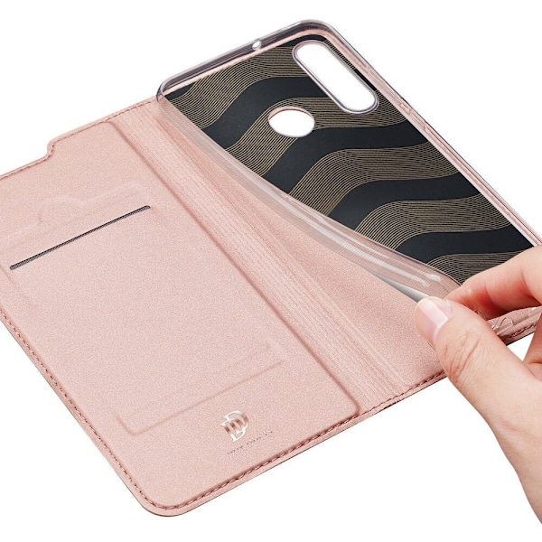 DUX DUCIS Skin Pro deksel med klaff til Huawei P40 Lite E rosa
