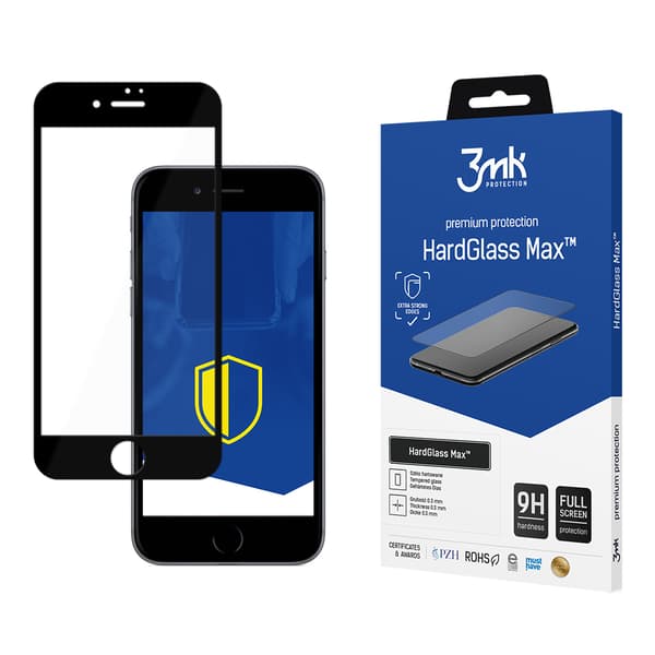 APPLE IPHONE 8 SORT - 3MK HARDGLASS MAX