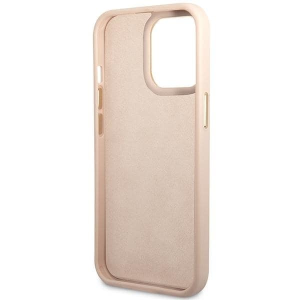Guess GUHCP14XHG4SHP iPhone 14 Pro Max 6.7 rosa/rosa hardt deksel 4G vintage gulllogo