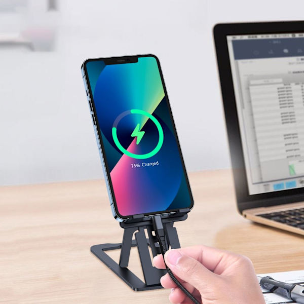 Choetech sammenleggbart stativ for smarttelefon/nettbrett grå (H064)
