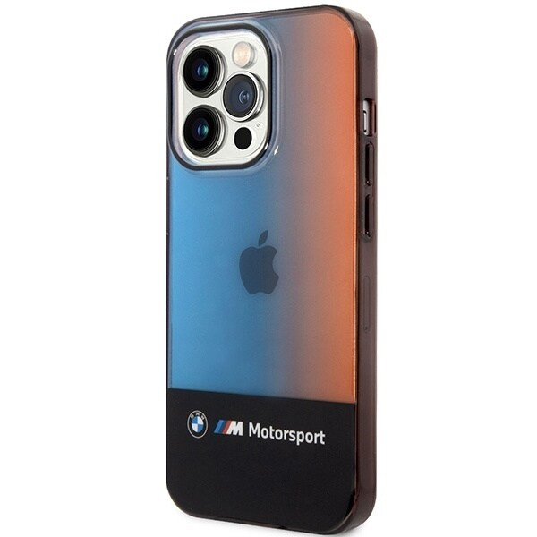 BMW BMHCP14X22HMGK-deksel iPhone 14 Pro Max 6.7 svart/svart Half Tricolor