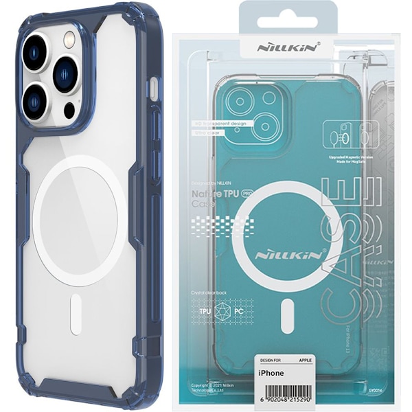 NILLKIN CASE MED MAGSAFE TIL IPHONE 14 PRO BLUE