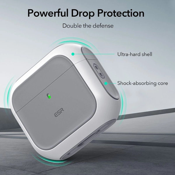 ESR ORBIT HALOLOCK MAGSAFE ETUI TIL APPLE AIRPODS 4 - HVID