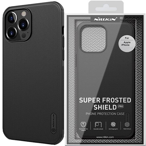 Nillkin Super Frosted Shield forsterket deksel + stativ for iPhone 13 Pro Max svart
