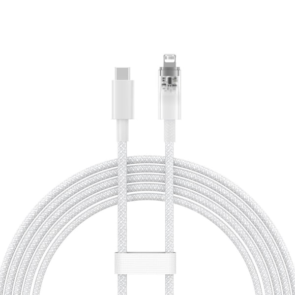 Baseus Explorer Series-kabel USB-C - Lightning 20W 2 m hvit (CATS010302)