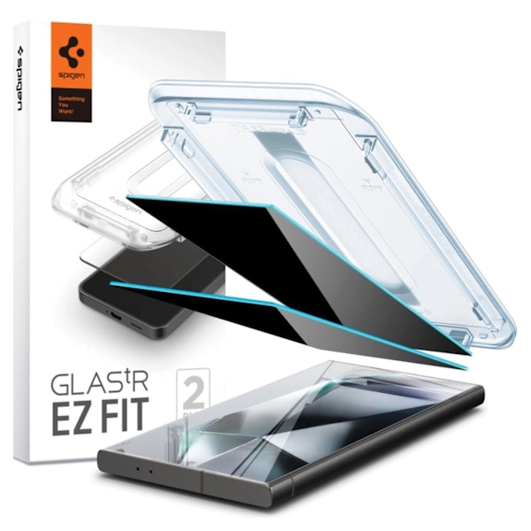 SPIGEN GLAS.TR EZ FIT PRIVACY HÆRDET GLAS TIL SAMSUNG GALAXY S24 ULTRA - 2 STK.