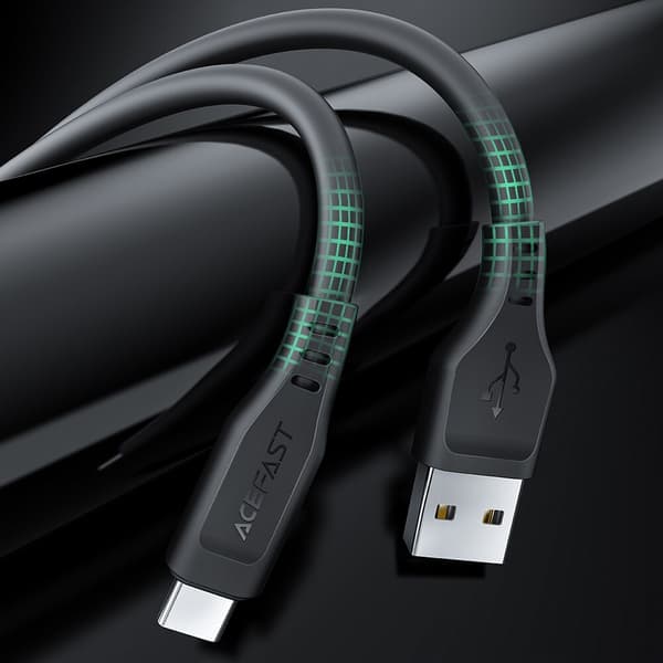Acefast USB - USB Type C-kabel 1,2 m, 3A hvit (C3-04 hvit)