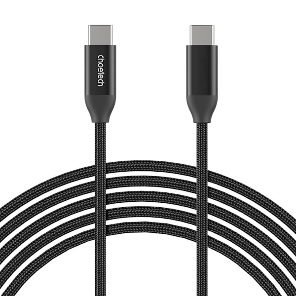 CHOETECH LADEKABEL USB-C - USB-C PD3.1 240W 480 MBPS 2M SORT