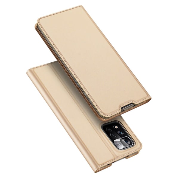 Dux Ducis Skin Pro-deksel med flip for Poco M4 Pro 5G Gold