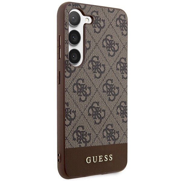 Guess GUHCS23MG4GLBR S23+ S916 veske - Brun 4G Stripe Collection