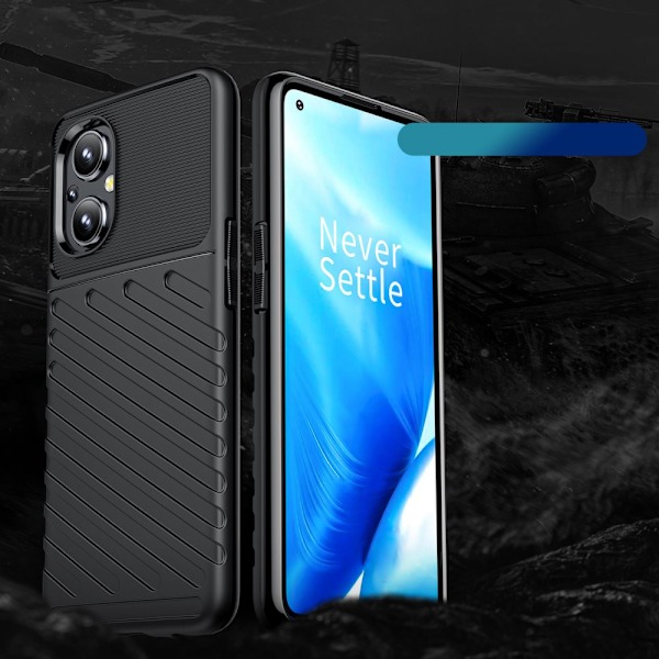 Thunder Case fleksibelt pansret beskyttelsesdeksel OnePlus Nord N200 5G svart