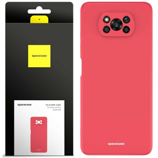 Spacecase Silikonecase Poco X3 Pro Nfc Red För Telefon