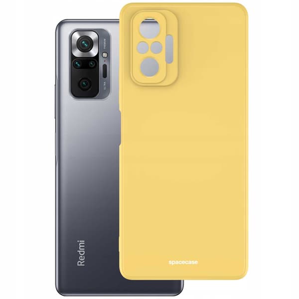 Spacecase Silikonfodral För Xiaomi Redmi Note 10 Pro Yellow