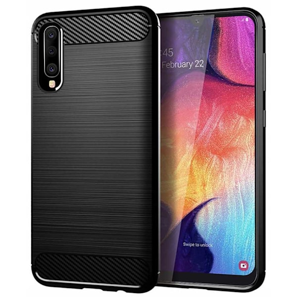 Spacecase Case Carbon Case För Samsung Galaxy A50 Black