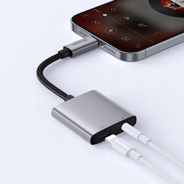 MCDODO ADAPTER LIGHTNING MINIJACK, 3,5 mm kabel for iPhone 13 14