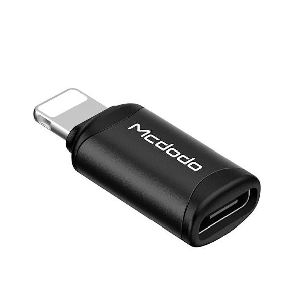 Mcdodo telefonadapter, USB-C adapter för iPhone, svart