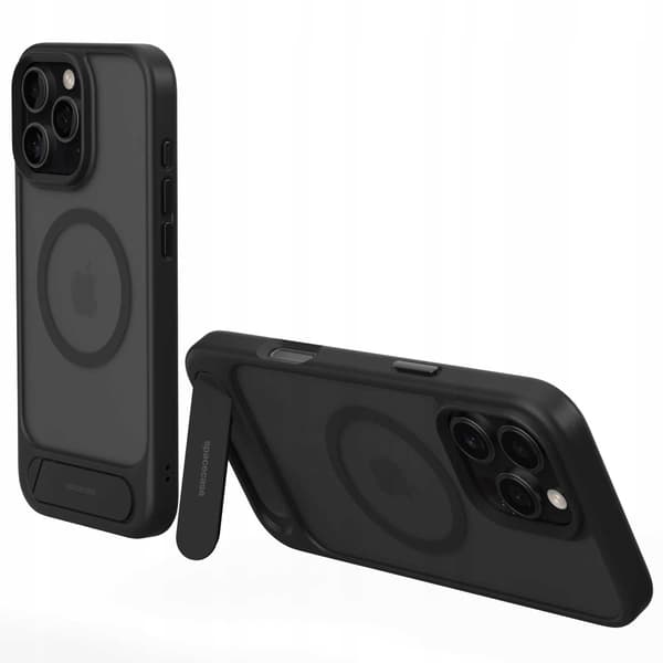 Spacecase Case Cover Till Iphone 16 Pro Max Black För Magsafe