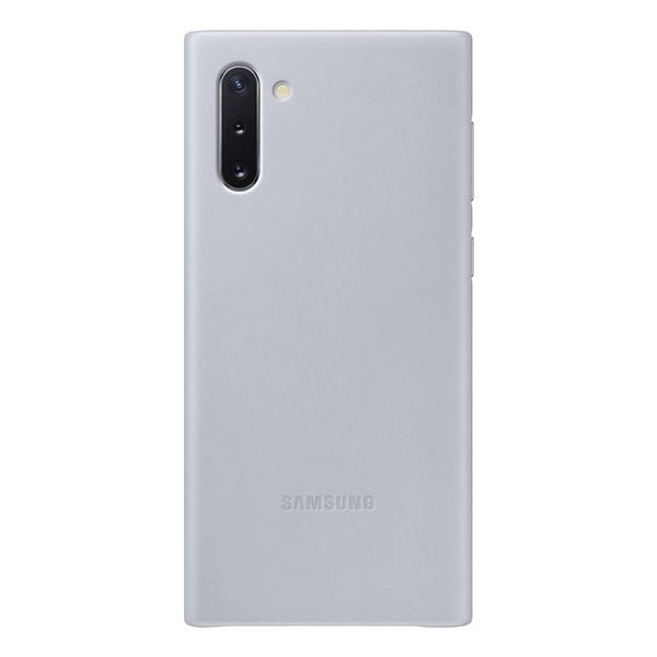 Fodral Samsung EF-VN970LJ Note 10 N970 grå/grå läderfodral