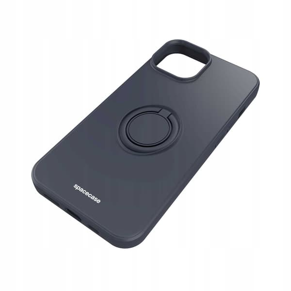 Spacecase Silikonringsfodral För Iphone 14 Svart Väska