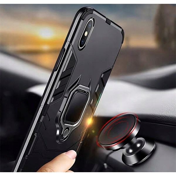 Spacecase Case Cover Till Iphone Xs Max X-Ring Svart